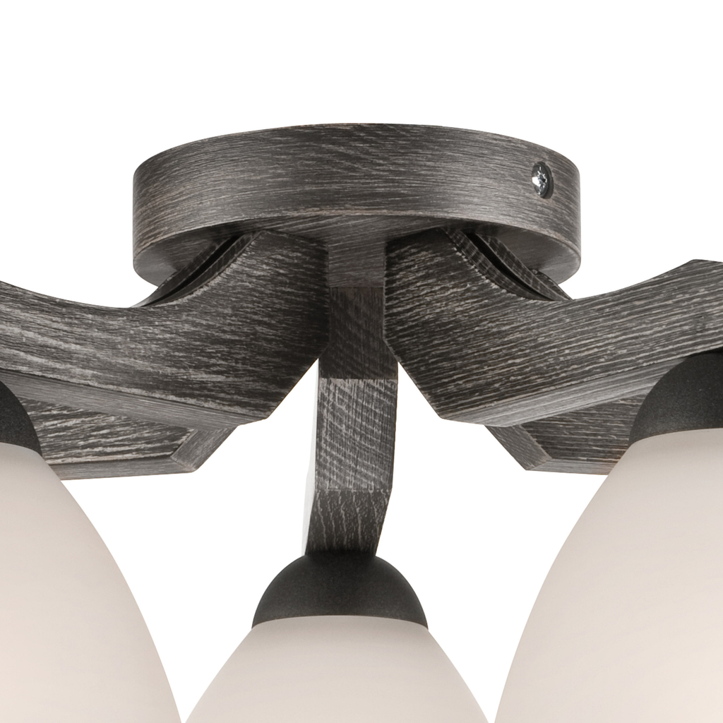 Stropné svietidlo ADRIANO 5 grafitovo-biele