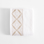 Bavlnený uterák bielo-béžový AGADIR 70x140 cm