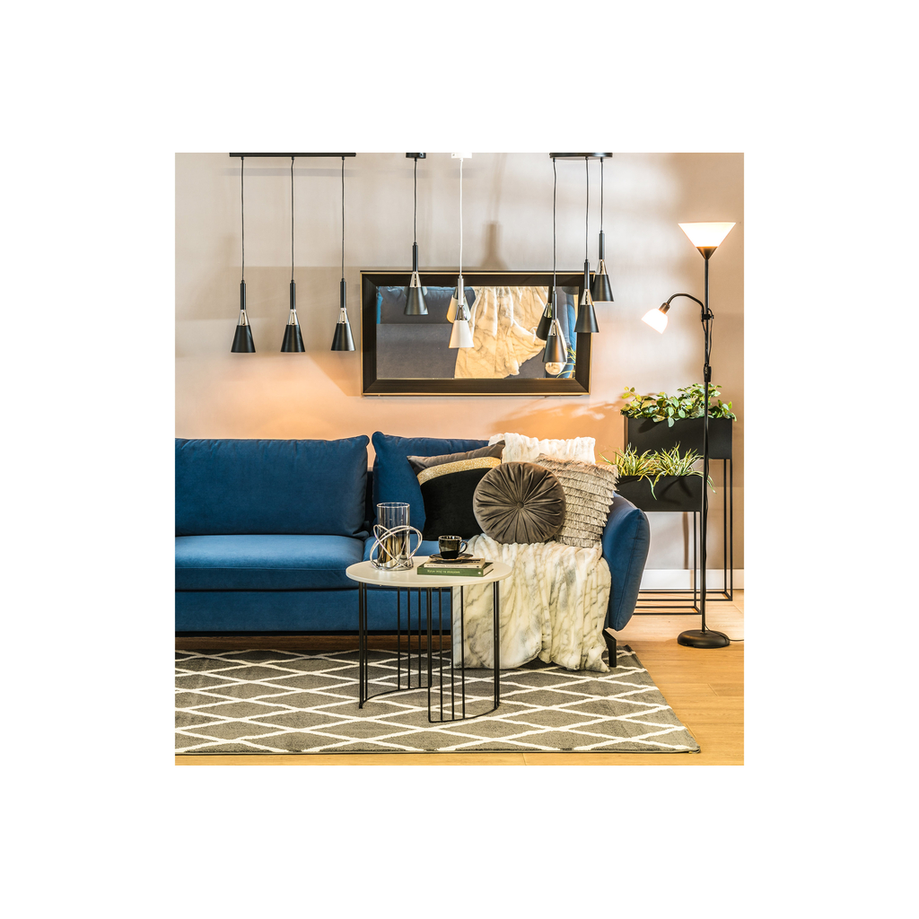 Stojacia lampa E14 E27 čierny podstavec