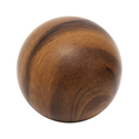 Keramická guľa s efektom dreva, 8 cm
