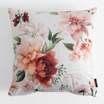 Dekoračná obliečka na vankúš KVET bielej farby OLIVE 45x45 cm