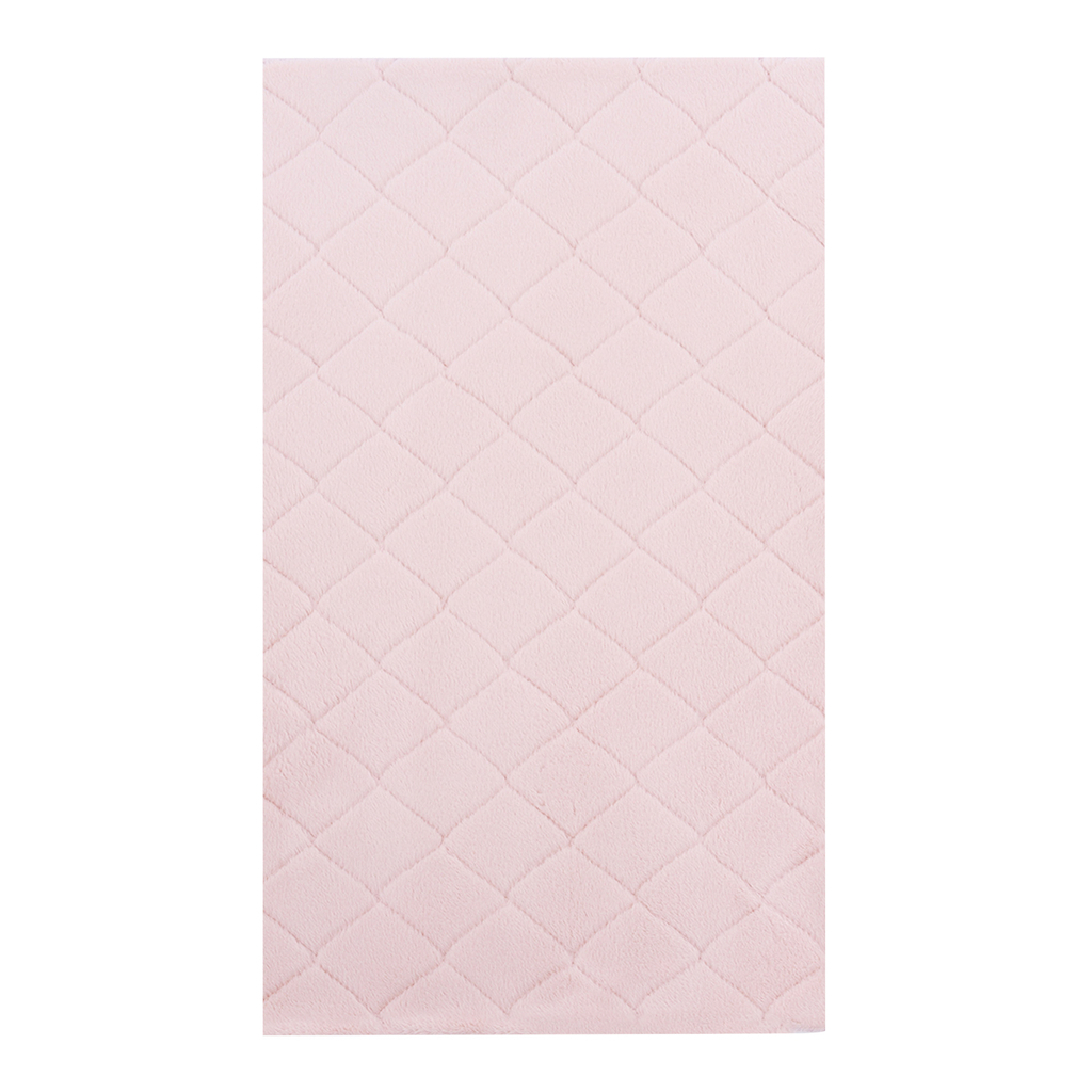 Koberec rabbi s ružovými kosoštvorcami VERONA 80 x 140 cm