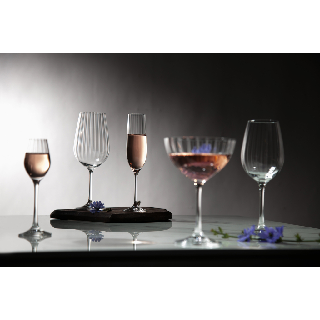 Sada 6 pohárov na víno WATERFALL 350 ml
