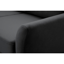 Rohová sedačka s 2 úložnými priestormi grafitová OMEGA ľavá