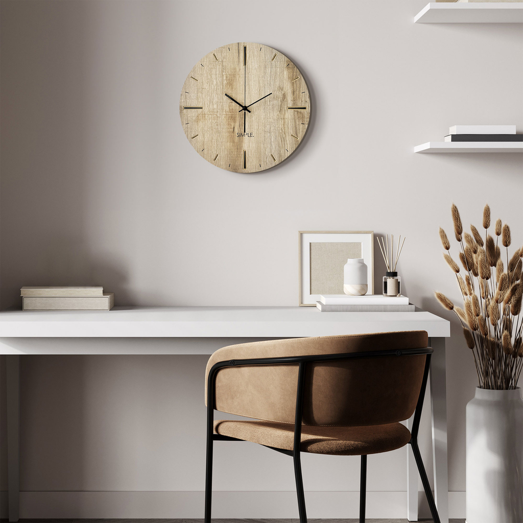 Škandinávske kuchynské hodiny 3D ADAM 36 cm