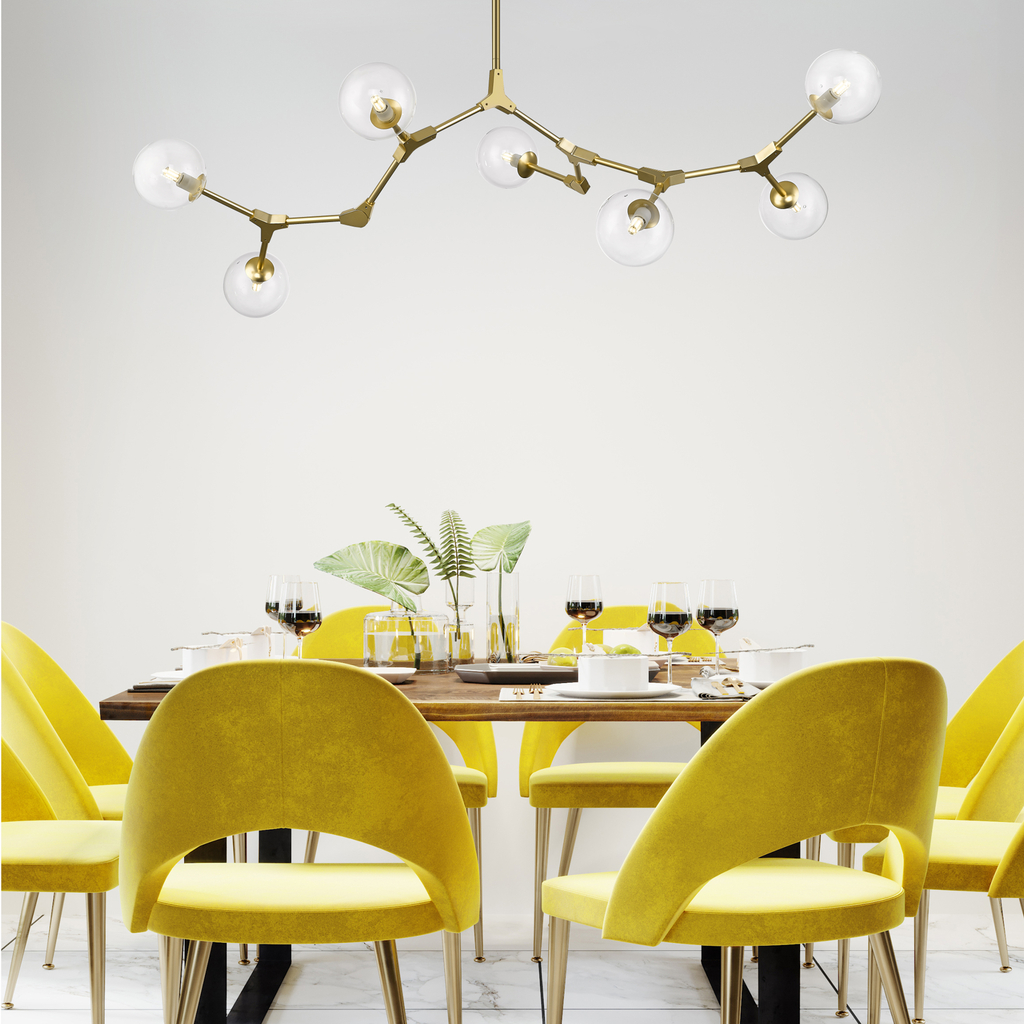 Závesné svietidlo DEIMOS zlaté gule