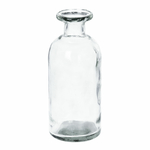 Priehľadná sklenená váza 20 cm