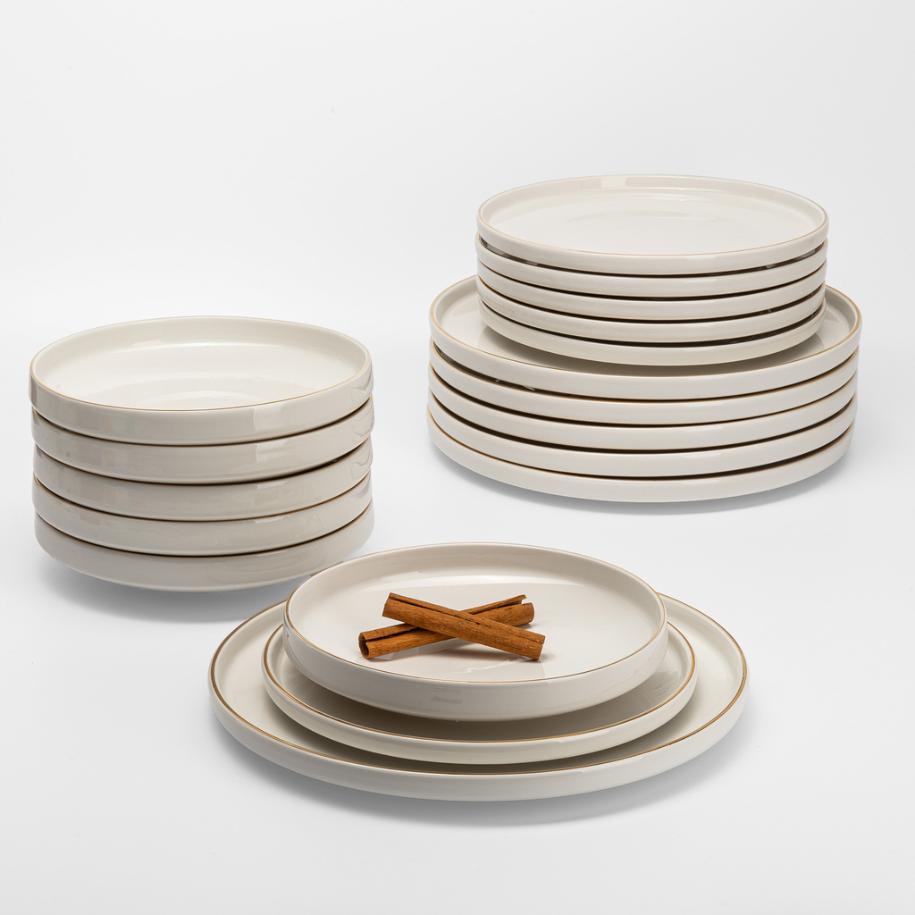 Jedálenská súprava v glamour štýle CARLA 18-dielna