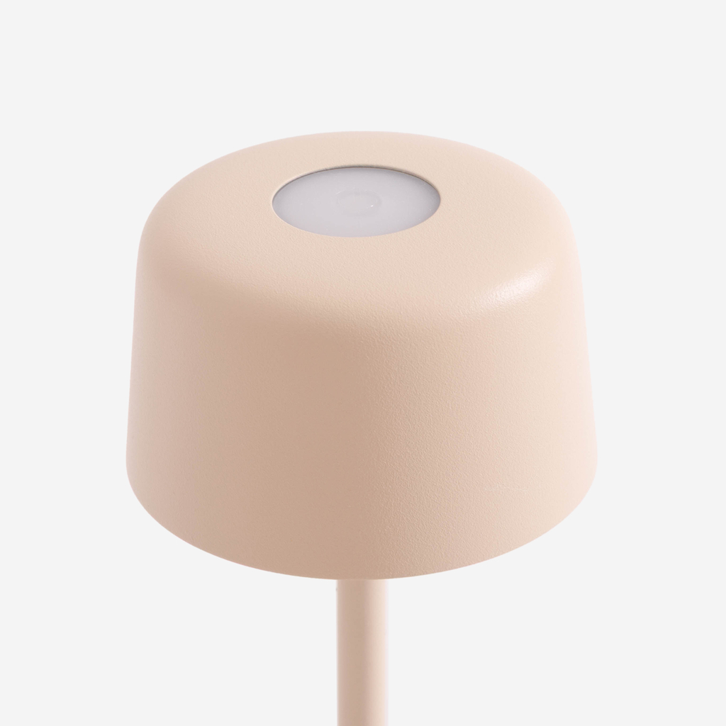 Stolná lampa LED IP44 krémová POCO