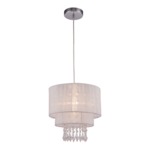 Závesné svietidlo s bielym tienidlom LETA