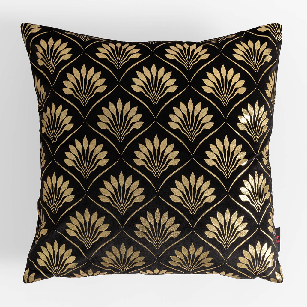 Dekoračná obliečka na vankúš v čiernej farbe DEKAR 45x45 cm