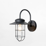 Vonkajšie nástenné svietidlo IP44 čierne INDUSTRIAL