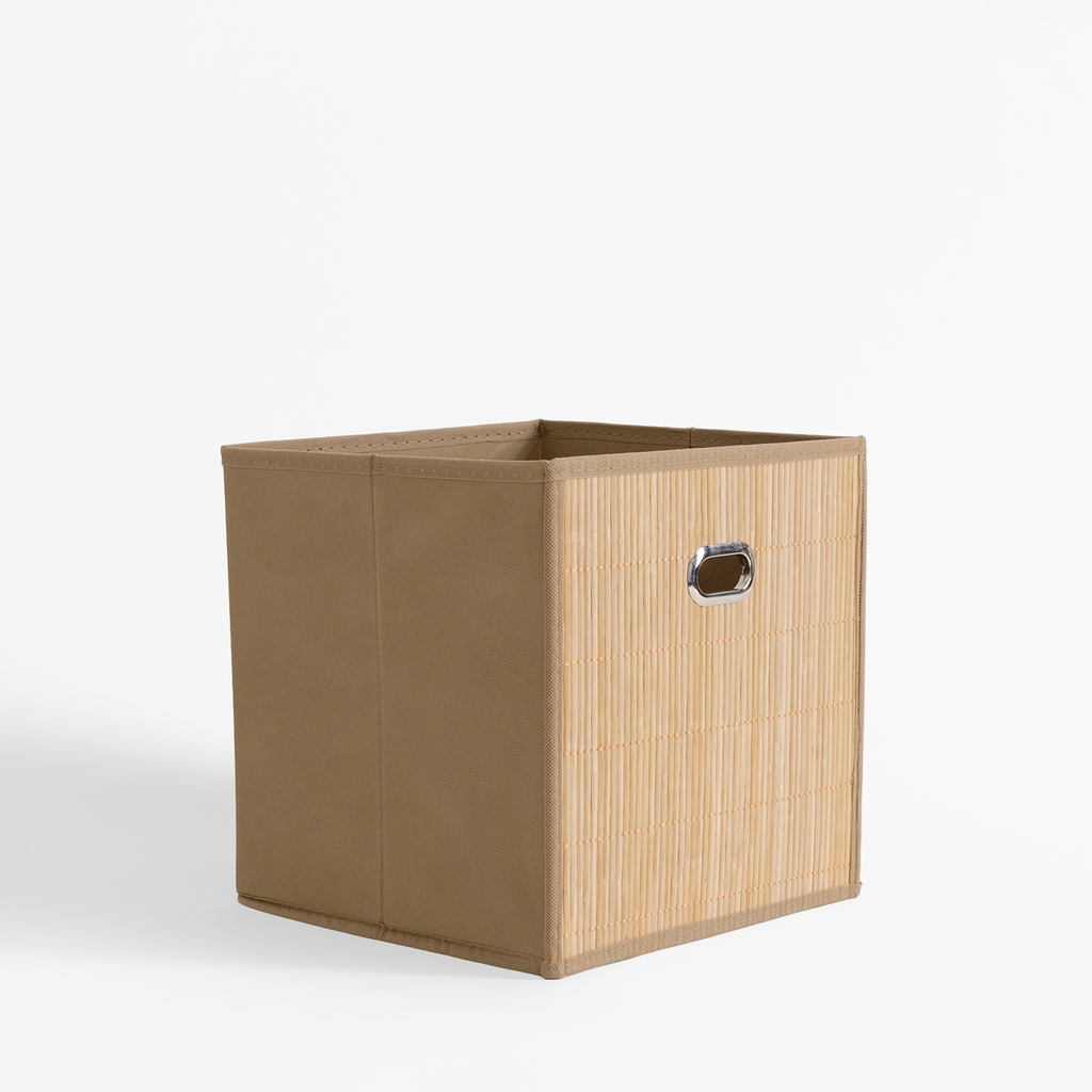 Skladací úložný box v hnedej farbe 28x28x28 cm