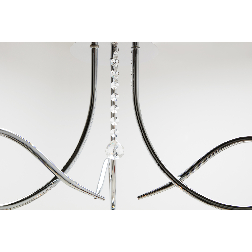 Strieborný luster s krištálmi TINA 3