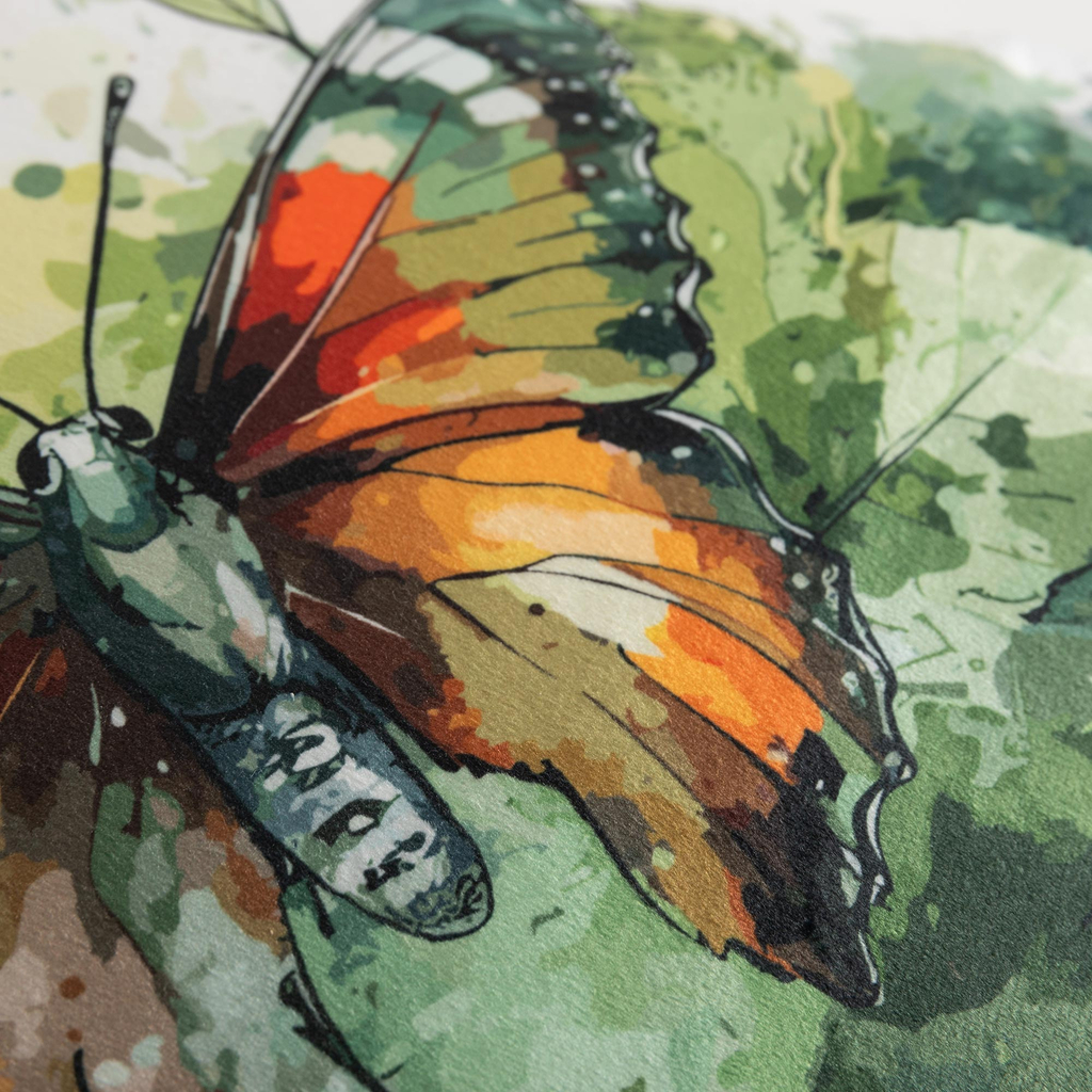 Dekoračná obliečka na vankúš MOTÝĽ bielej farby OLIVE 45x45 cm