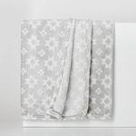 Deka, geometrický vzor, béžová CODIE 130x160 cm