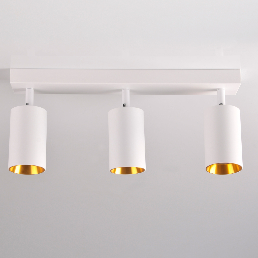 Lišta 3-bodový reflektor bielo-zlatý MARIBEL III