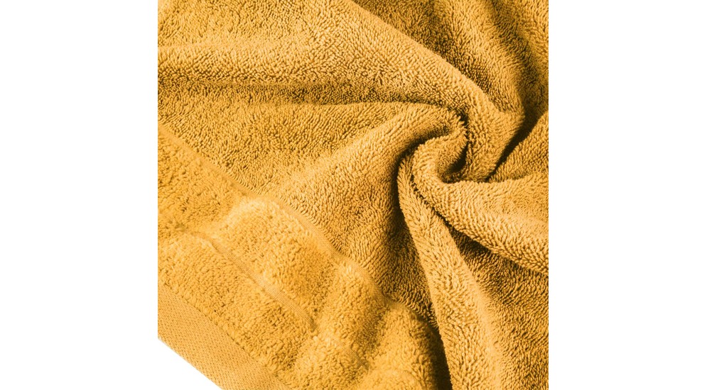 Bavlnený uterák DAMLA v horčicovej farbe 70x140 cm