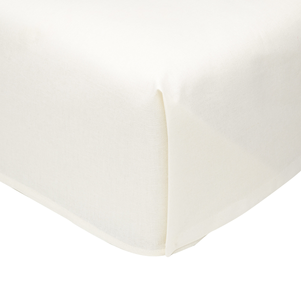 Bavlnené saténové prestieradlo PERRY biele 220x240 cm