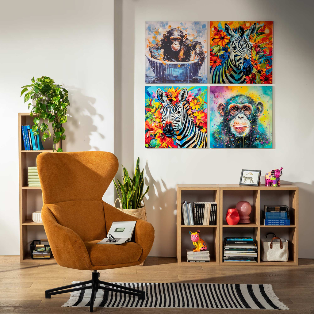 Obraz na plátne OPICA 60x60 cm