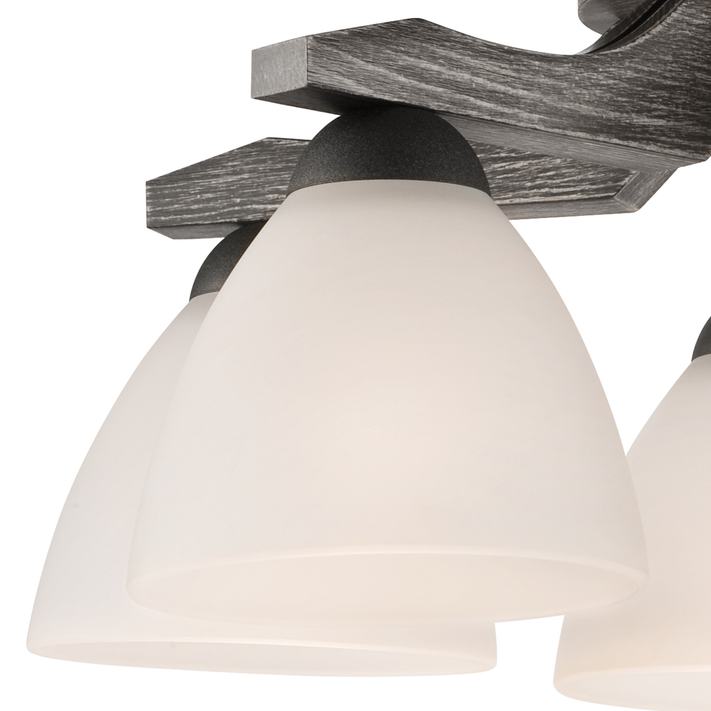 Stropné svietidlo ADRIANO 5 grafitovo-biele