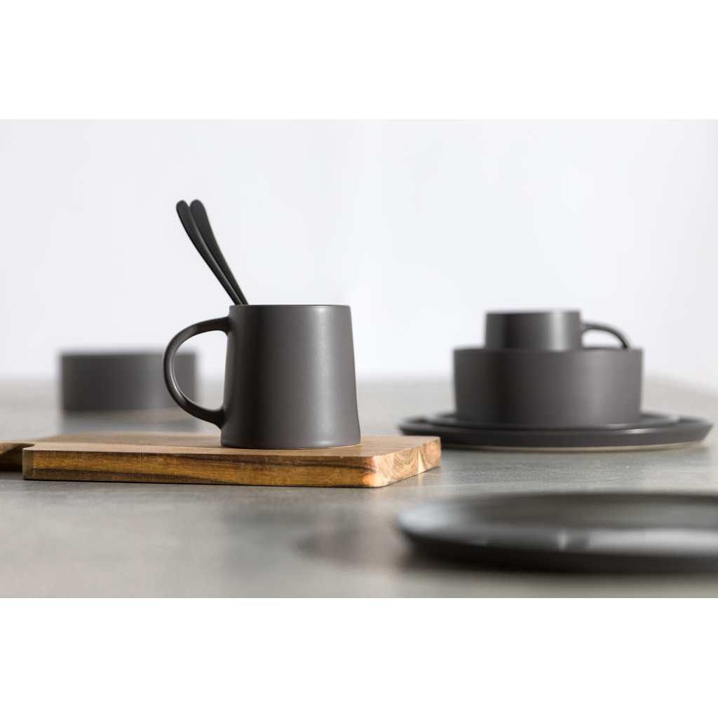 Plytký keramický tanier ZUZE sivý 27 cm