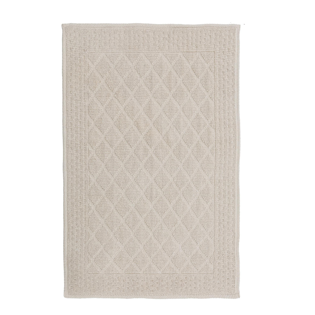 Geometrický koberec OSLO v kosoštvorcoch, krémový 50x80 cm