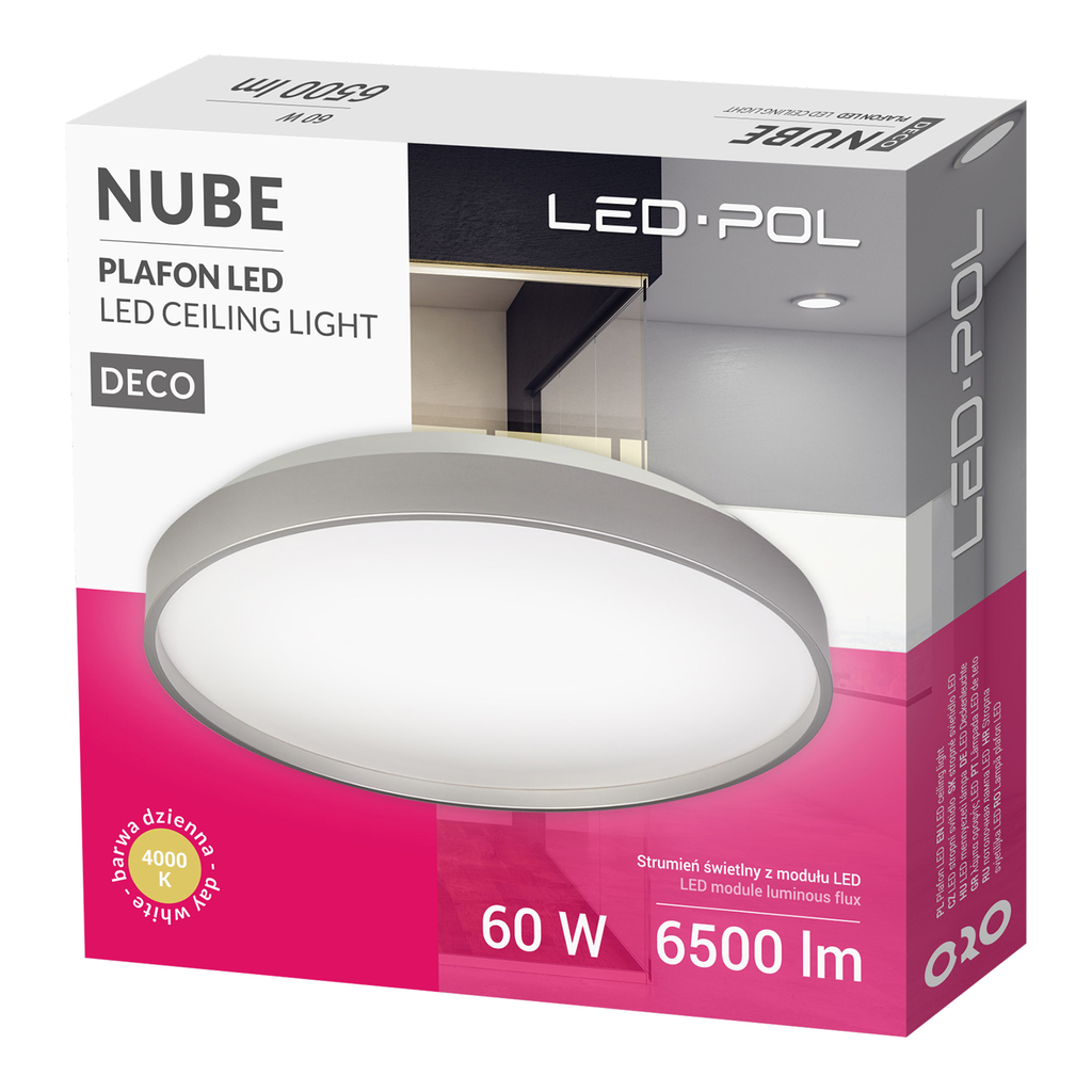 Stropné svietidlo LED ORO NUBE 60W