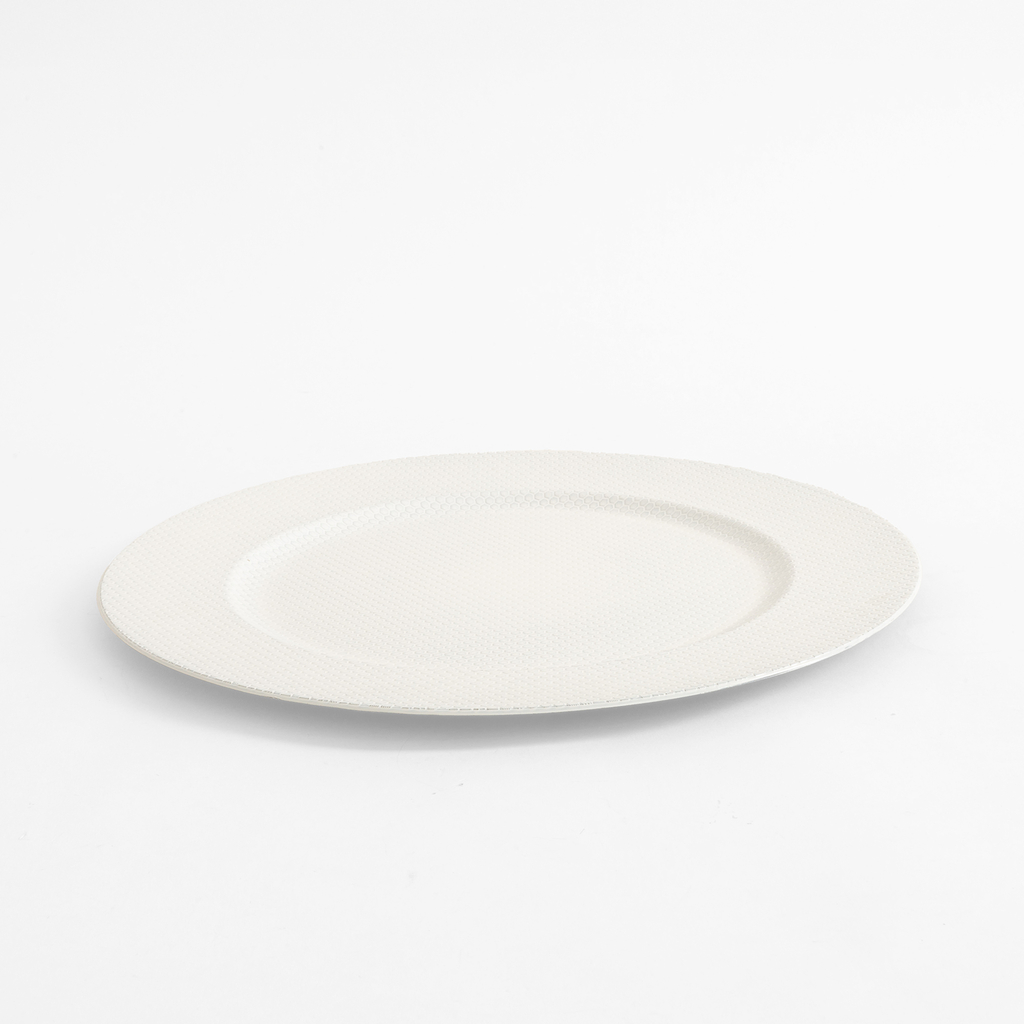 Dekoratívny tanier - podtanier biely 33 cm