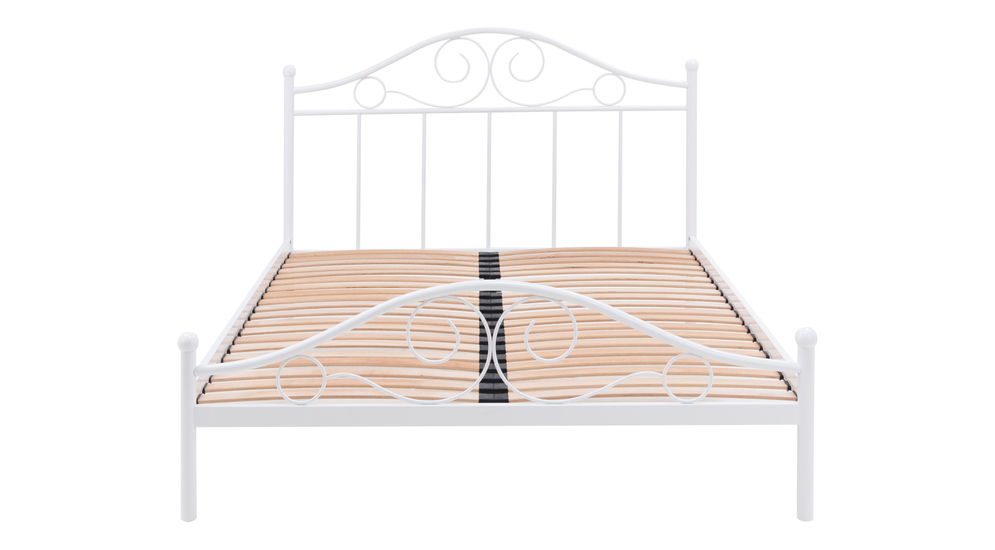 Biela posteľ - s roštom ANTIC 180x200 cm