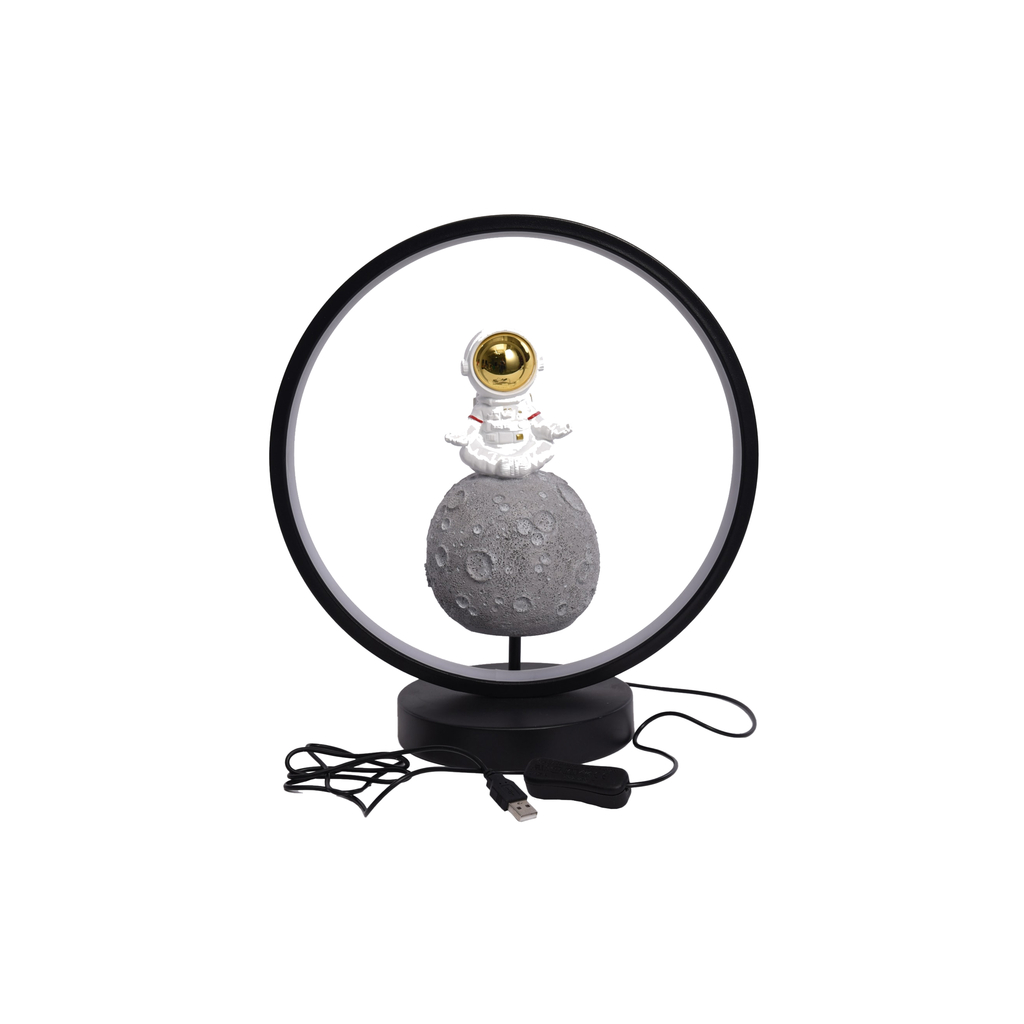 Dekoratívna stolná LED lampa MEDITUJÚCI ASTRONAUT