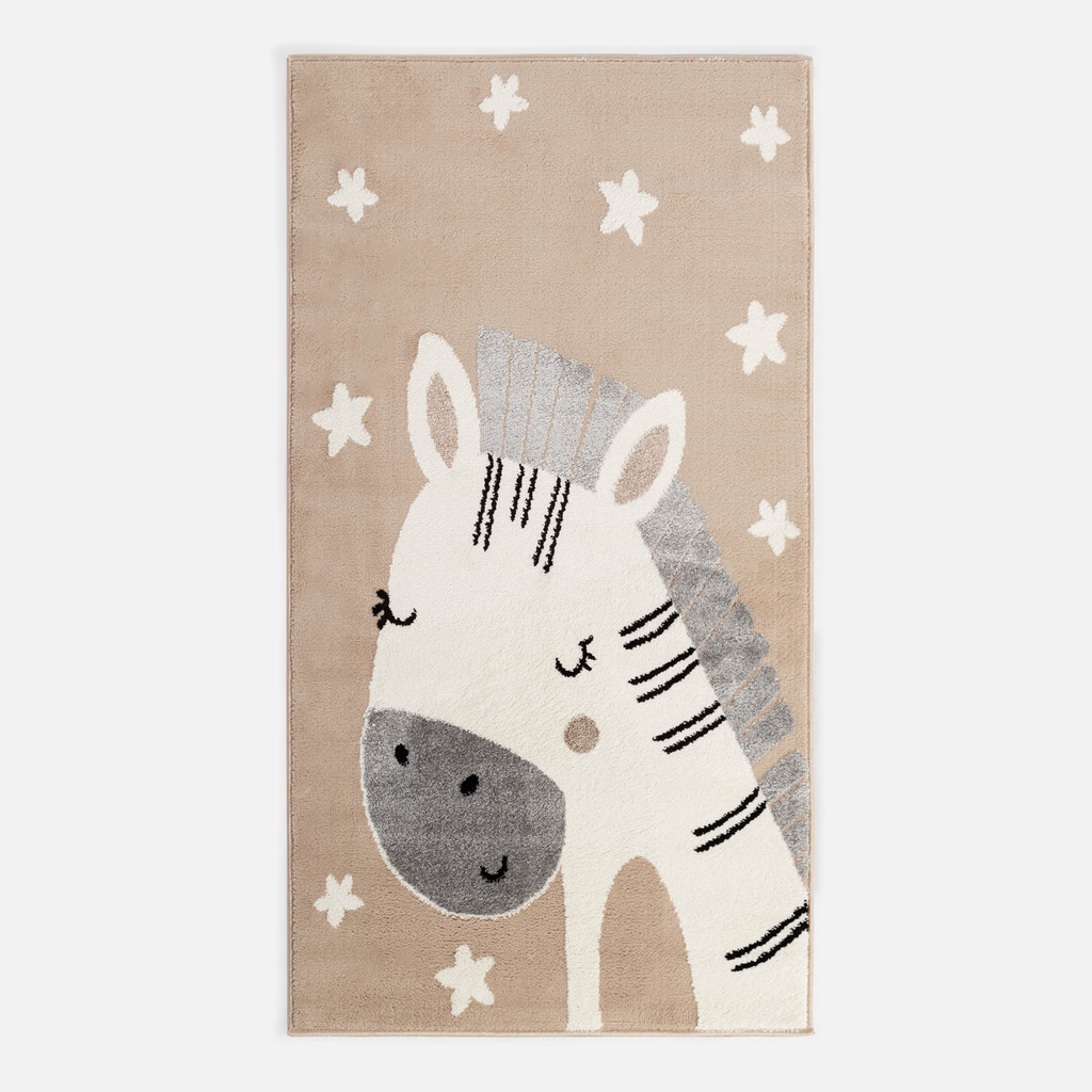 Krémový koberec so zebrou STEP 80x150 cm