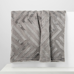 Geometrická deka DOBLE tmavosivá 150x200 cm