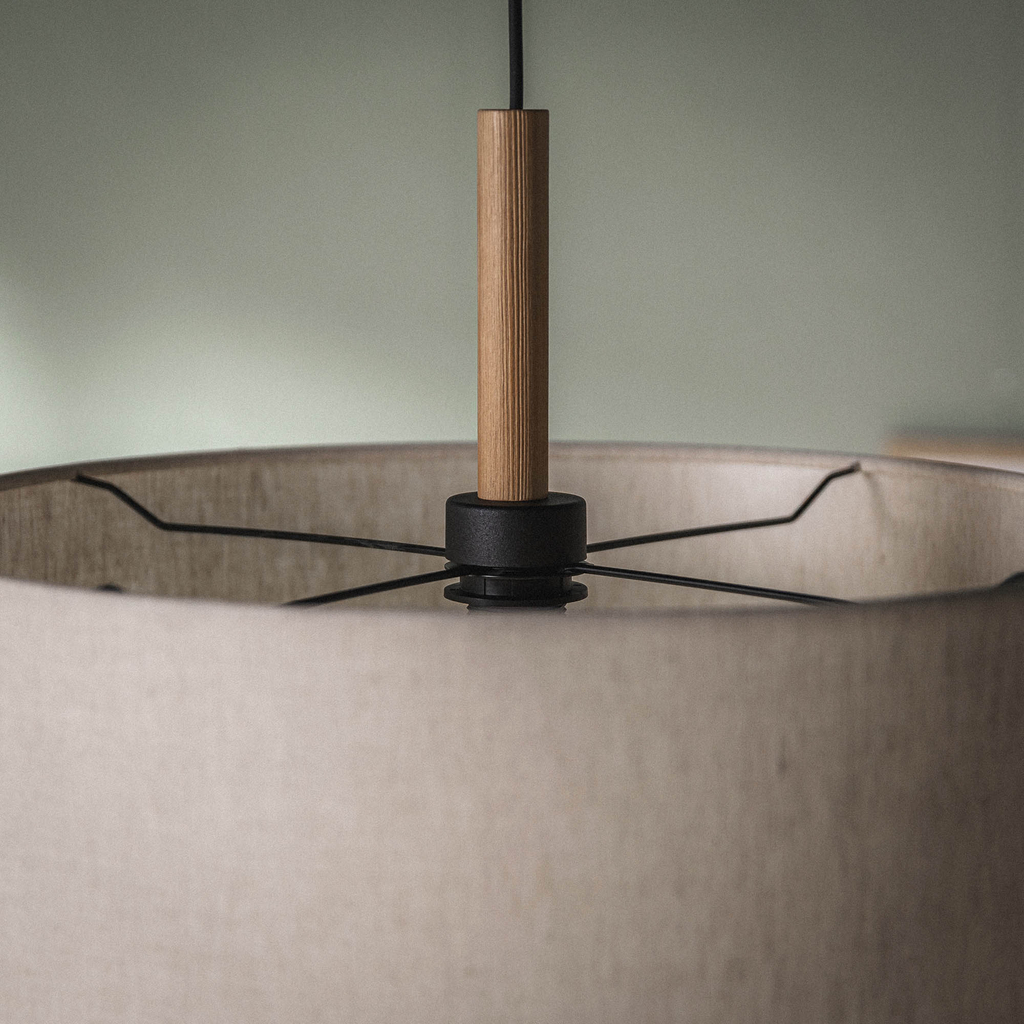 Sivá závesná lampa DEVA NATURE I