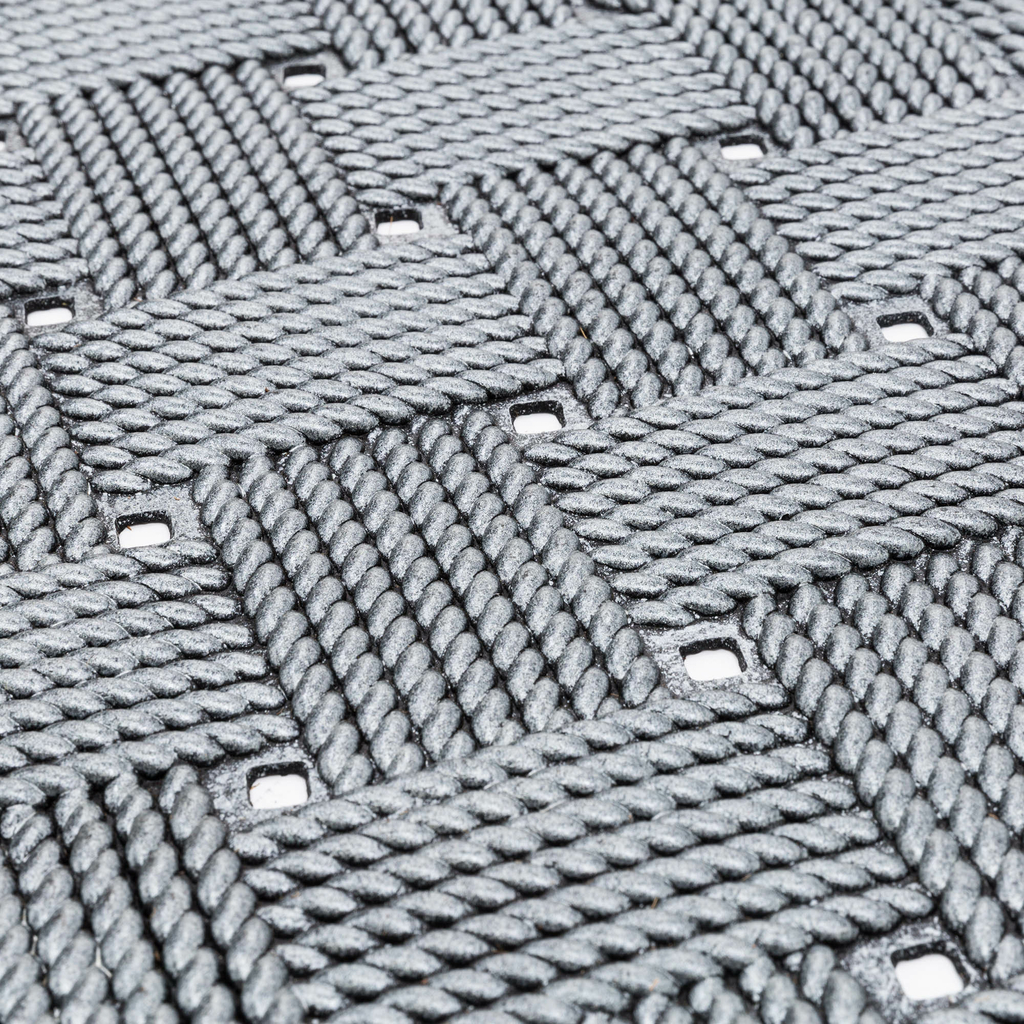 Gumená rohožka s prepletaným vzorom 45x75 cm