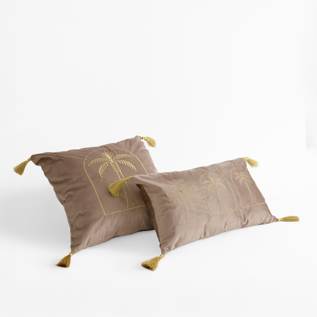 Dekoračná obliečka na vankúš tmavobéžová DJERBA 30x50 cm