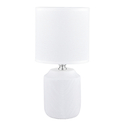 Keramická stolná lampa biela 27,5 cm