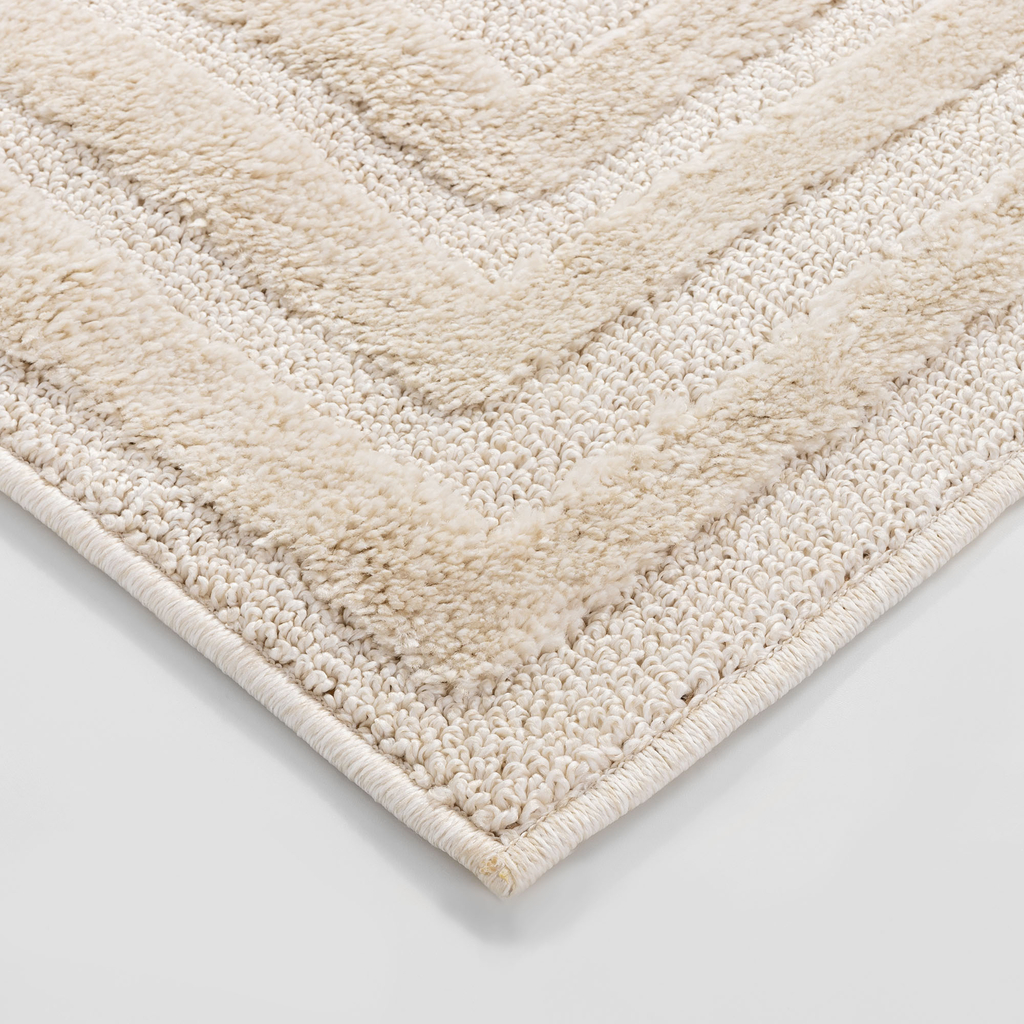 Moderný bielo-krémový koberec MONTY 80x150 cm