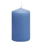 Modrá dekoratívna sviečka 6 x 10 cm