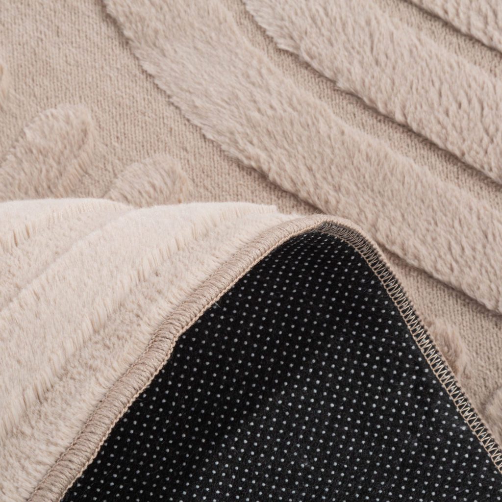 Geometrický koberec MALAGA 3D, taupe, 120x160 cm