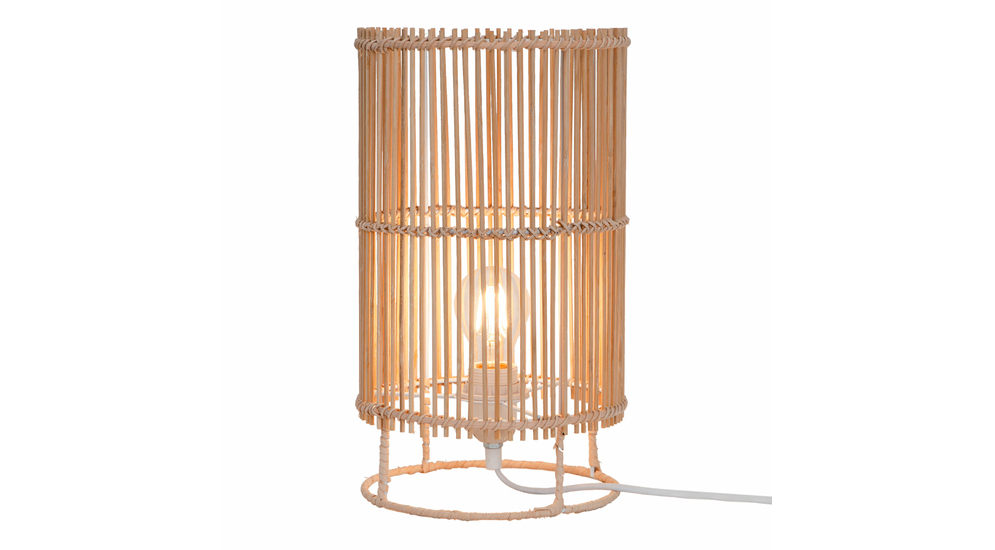 Bambusová stolná lampa EDIN 20x35 cm