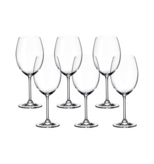 Sada 6 pohárov na víno COLIBRI