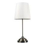 Stolná lampa retro s bielym tienidlom PTL01BW