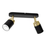 Bodové svietidlo čierno-zlaté 2xGU10 RENO