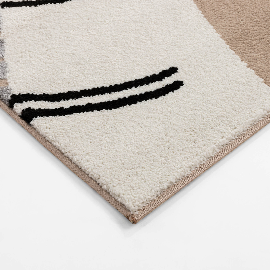 Krémový koberec so zebrou STEP 120x170 cm