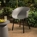 Záhradná stolička UNDIGO sivá