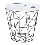 Stoliczek z koszem do pokoju dziecka PIES 30x30 cm