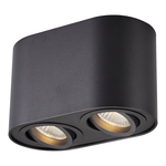 Bodové svietidlo prisadené na strop biele RONDOC, 2xGU10