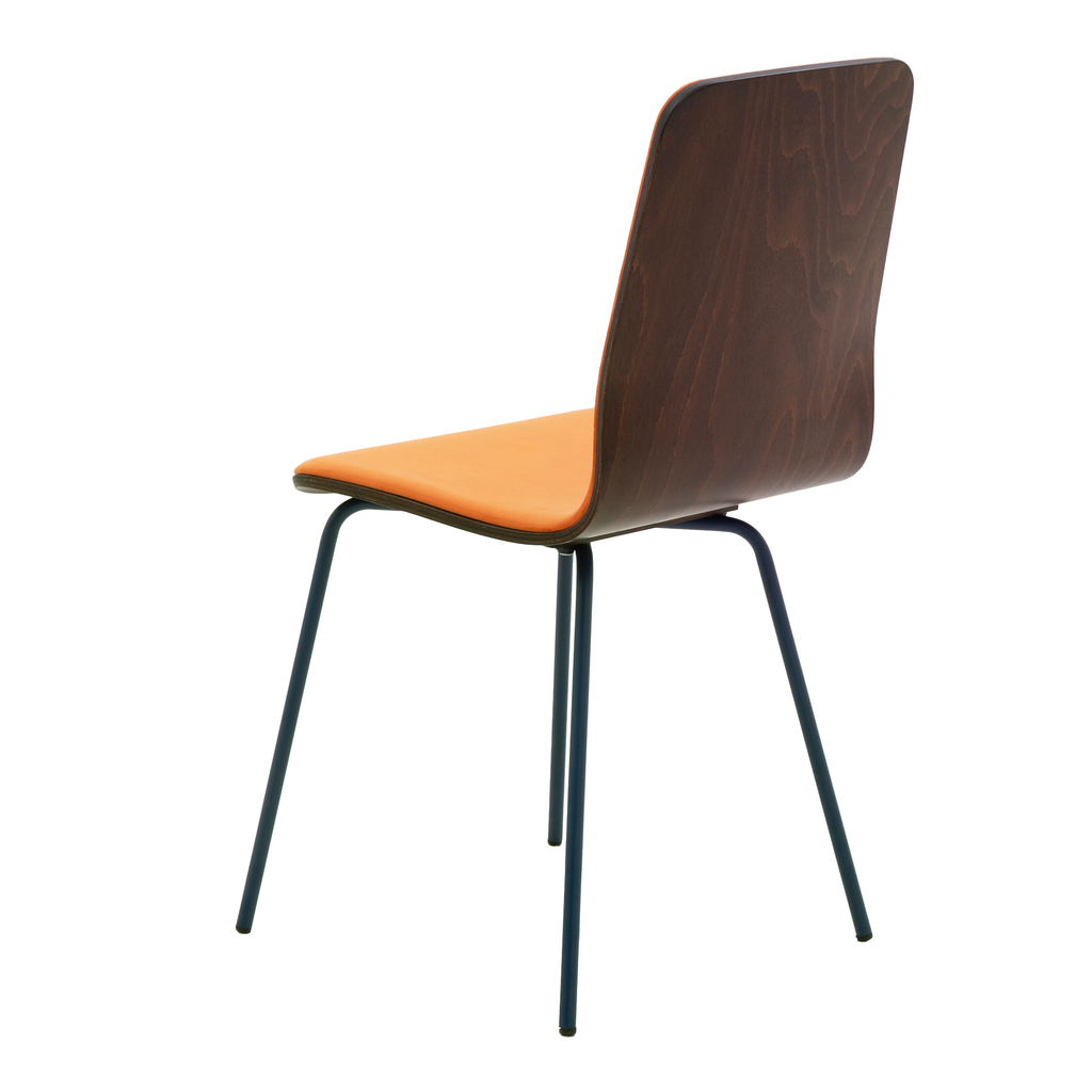 Velúrová stolička VINGE oranžová
