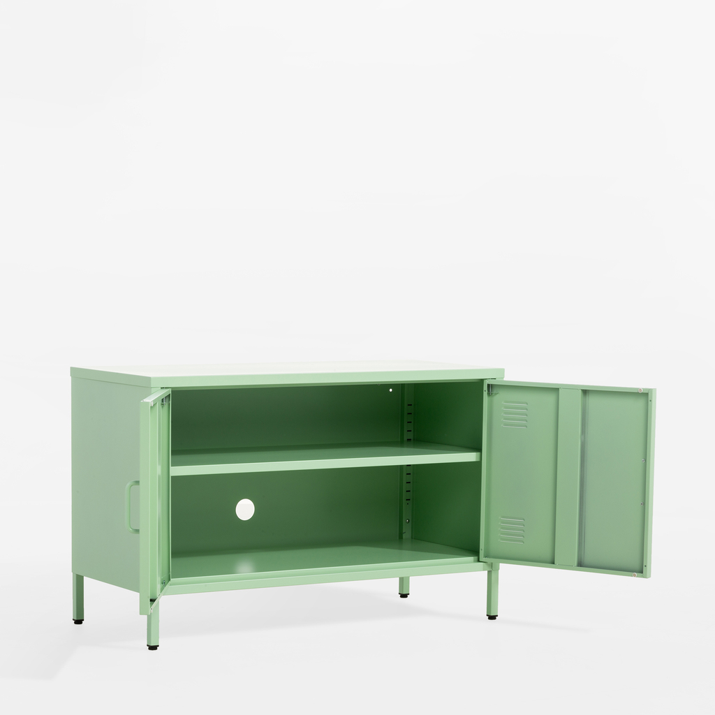 Komoda 2-dverová SOLANS svetlozelená